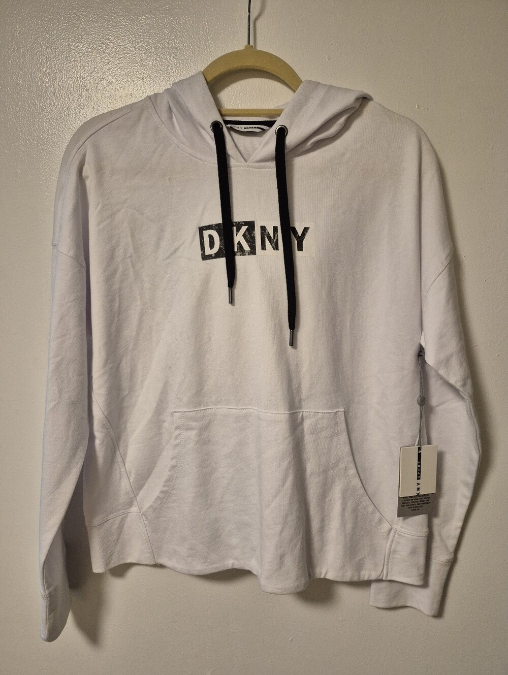 NWT DKNY Sport Cotton Hooded Sweatshirt XS